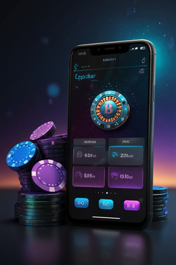 Smartphone con app casino